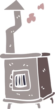 cartoon doodle wood burner vector