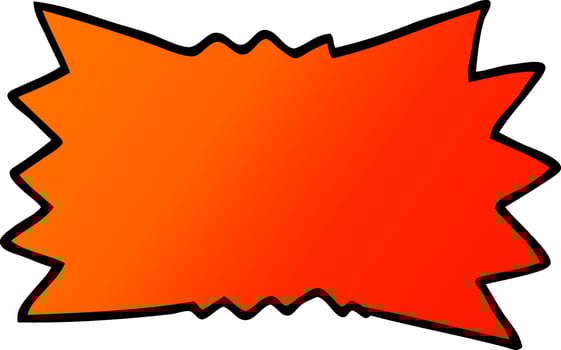 cartoon doodle explosion symbol vector