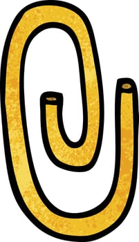 cartoon doodle paper clip vector
