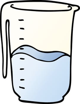 cartoon doodle jug vector