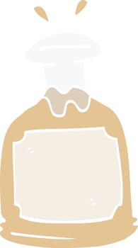 cartoon doodle whiskey decanter vector