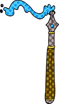 cartoon doodle ink pen vector