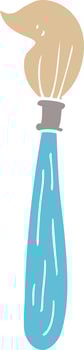 cartoon doodle paint brush vector