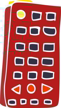 cartoon doodle remote control vector