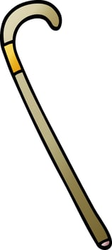 cartoon doodle walking stick vector