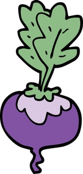 cartoon doodle beetroot vector