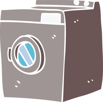 cartoon doodle tumble dryer vector