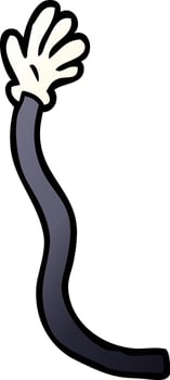 cartoon doodle retro hand gestures vector