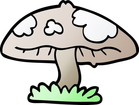 cartoon doodle mushroom vector