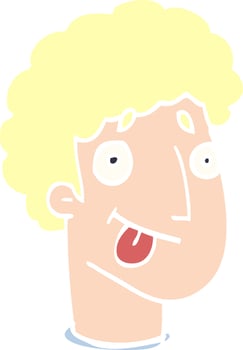 cartoon doodle male face vector