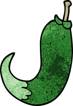 cartoon doodle chilli pepper vector