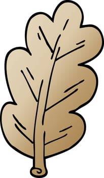 cartoon doodle leaf vector