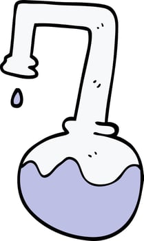 cartoon doodle science experiment vector