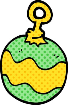 cartoon doodle christmas decoration vector