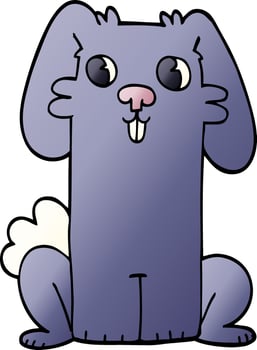 cartoon doodle cute bunny vector