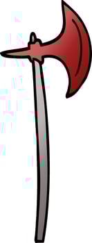 cartoon doodle axe vector