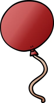 cartoon doodle balloon vector