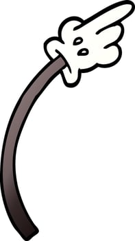 cartoon doodle of a hand gesture vector