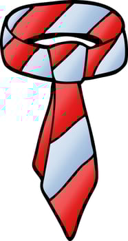 cartoon doodle tie vector