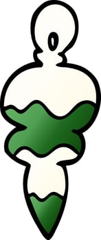 cartoon doodle christmas decoration vector