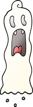cartoon doodle spooky ghost vector