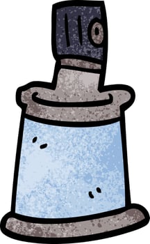 cartoon doodle aerosol spray can vector