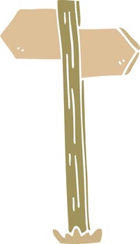 cartoon doodle sign posts vector