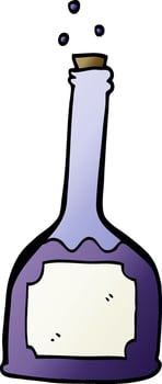 cartoon doodle magic potion vector