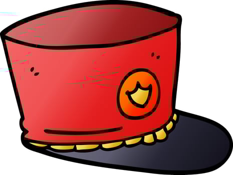 cartoon doodle official hat vector