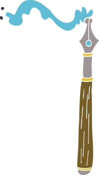 cartoon doodle ink pen vector