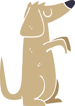 cartoon doodle dog vector