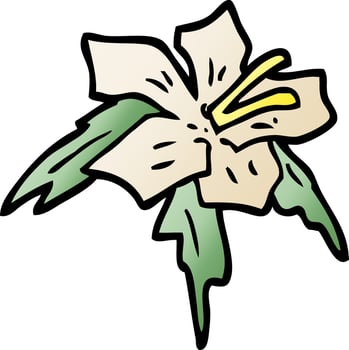 cartoon doodle lilly vector