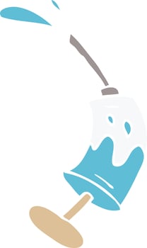 cartoon doodle vaccine injection vector