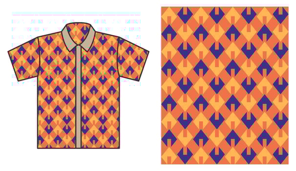 Bright plaid pattern vector design for shirt