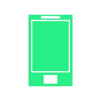 Smartphone illustrated on a white background vector