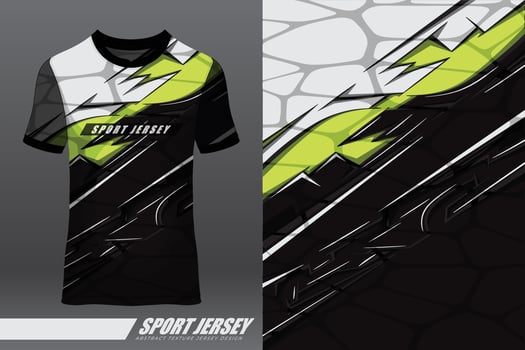 Tshirt sports design for racing, jersey, cycling, football, gaming, motocross vector