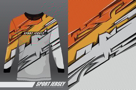 Tshirt sports design for racing, jersey, cycling, football, gaming, motocross vector