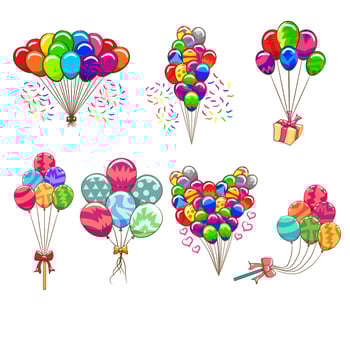Balloon vector set collection graphic design
