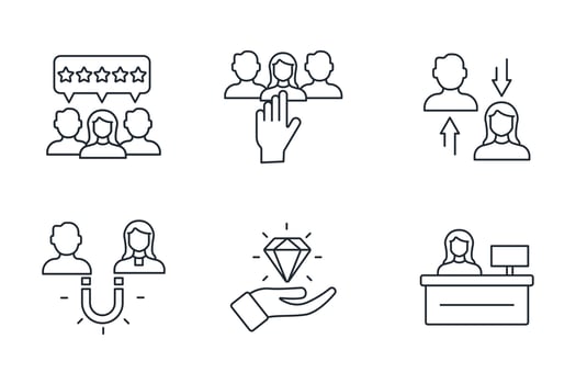 employer branding icons set . employer branding pack symbol vector elements for infographic web