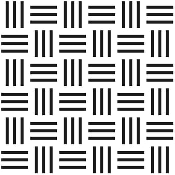 Seamless pattern, bar horizontal with black line vertical on white background, vector illustration