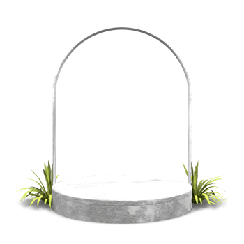 Elegant 3d render podium design png