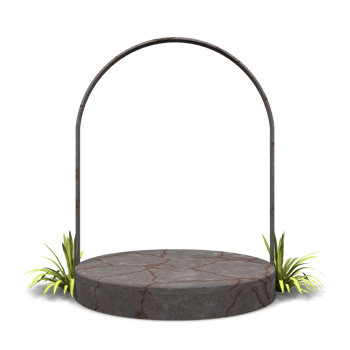 Elegant 3d render podium design png