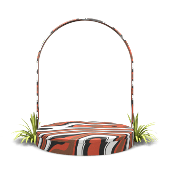 Elegant 3d render podium design png