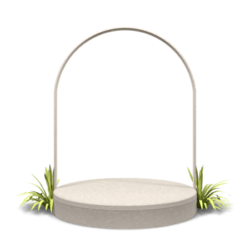 Elegant 3d render podium design png