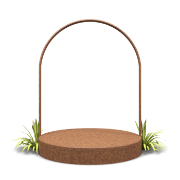Elegant 3d render podium design png