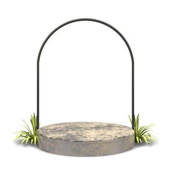 Elegant 3d render podium design png