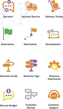 BUSINESS ICON ILLUSTRATION DESIGN vector