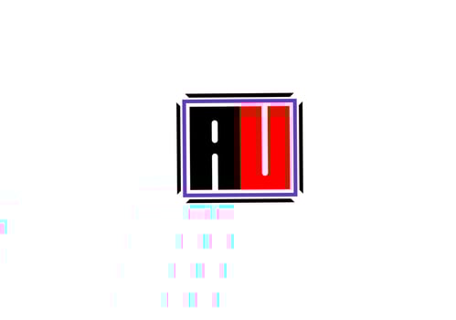 au ua a u initial letter logo vector