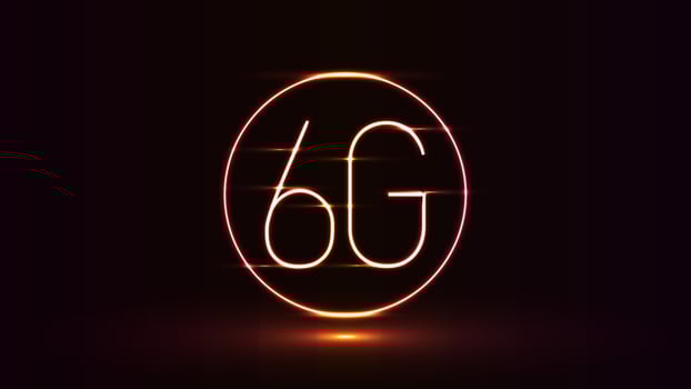 technology 6G network wireless systems. high-speed future technology 6g, new generation networks. Banner. Vector illustration