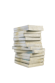 stack of books isolated on white background png